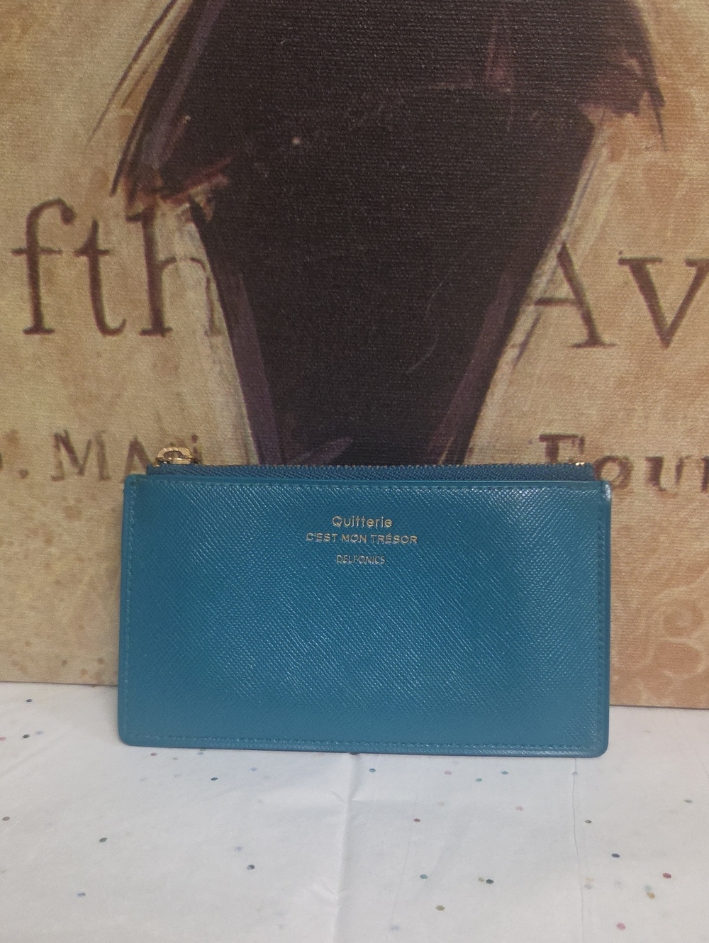 Quilterie Teal Zip Wristlet Wallet - Quilterie C'est Mon Trésor